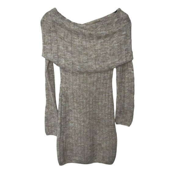 Lovers and Friends Ionela Off The Shoulder Dress in Oatmeal Small New Womens - Picture 4 of 10